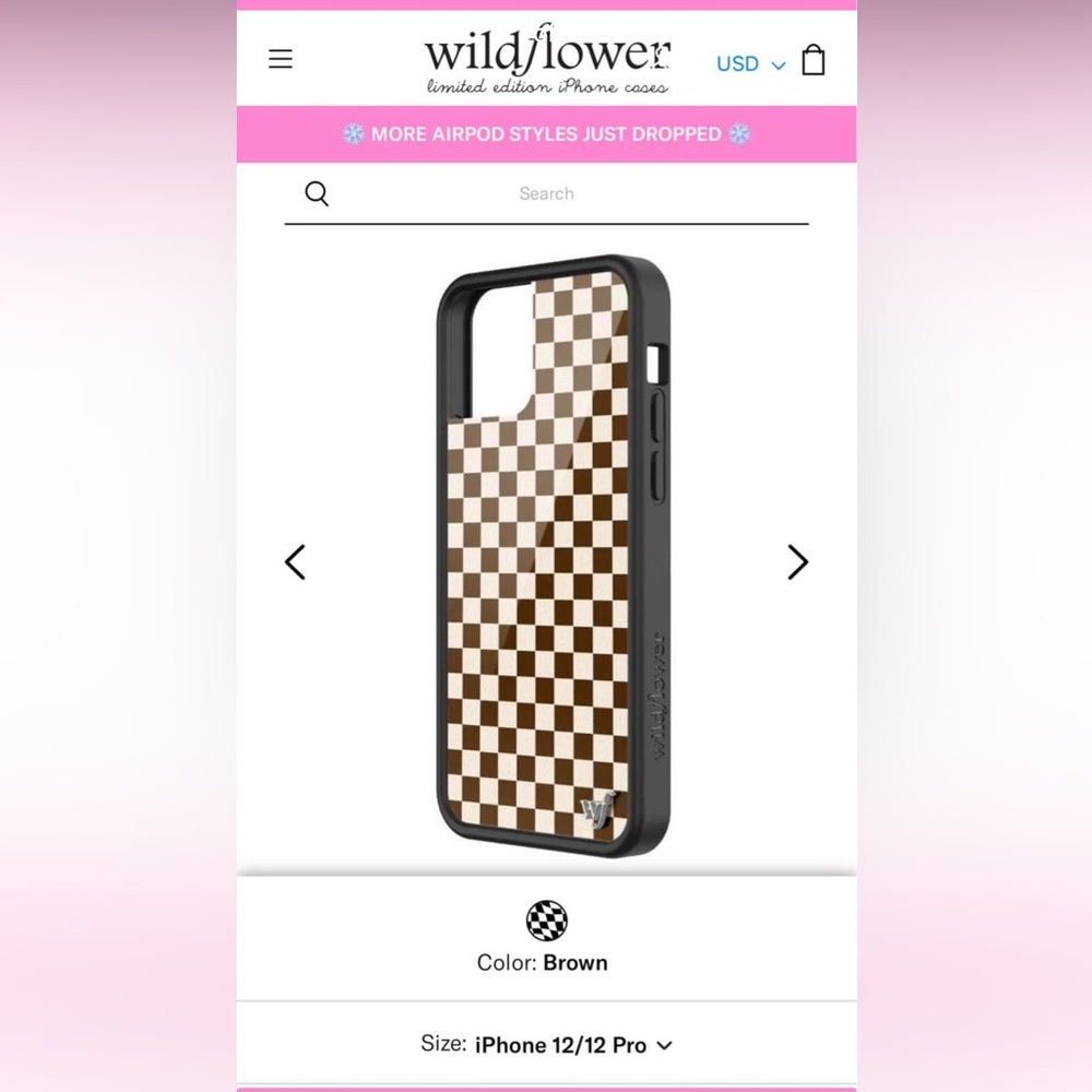Wildflower iPhone 12/12 pro phone case